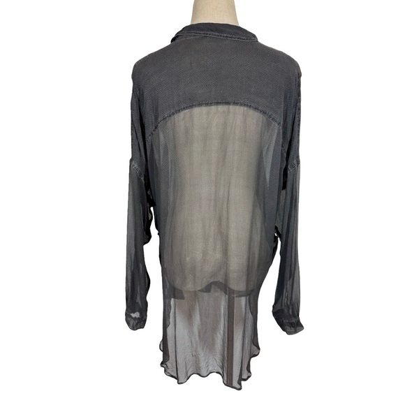 Annette Görtz Goertz Rio 100% Silk Sheer Asymmetrical Crossover Blouse 16104 - Picture 6 of 10